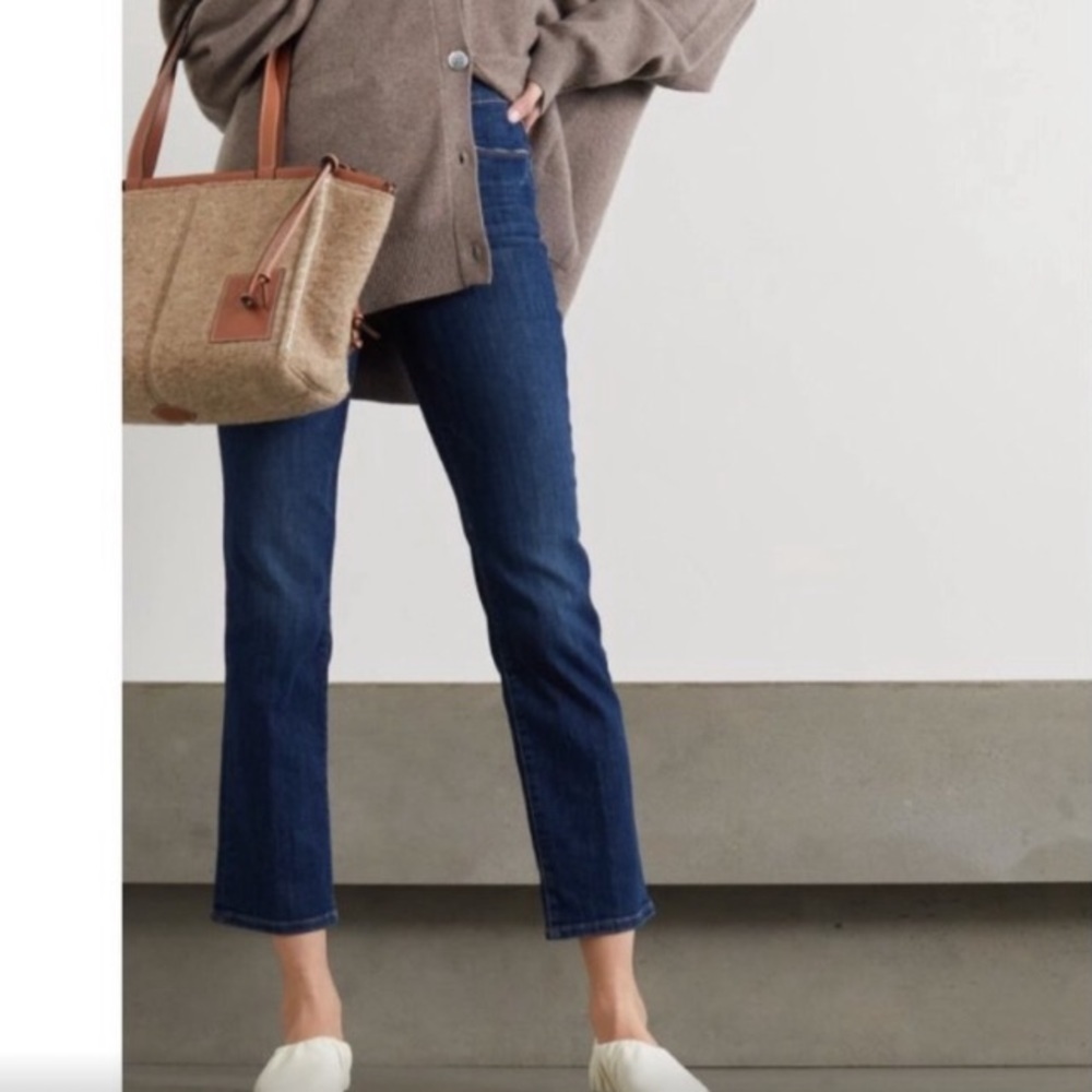 FRAME Le High Straight Leg Crop